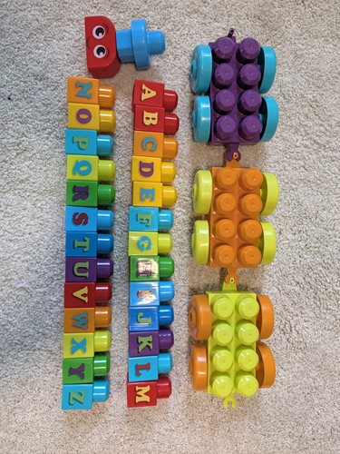 Mega blocks alphabet train - alphabet, 3